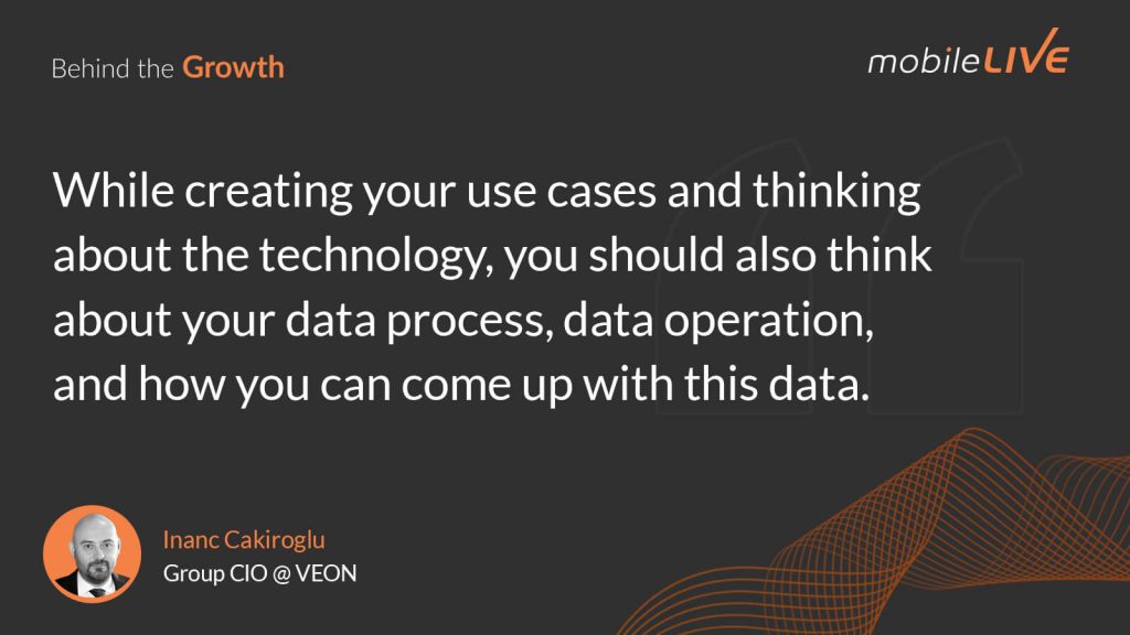 While creating your use cases and thinking about the technology, you should also think about your data process, data operation, and how you can come up with this data.