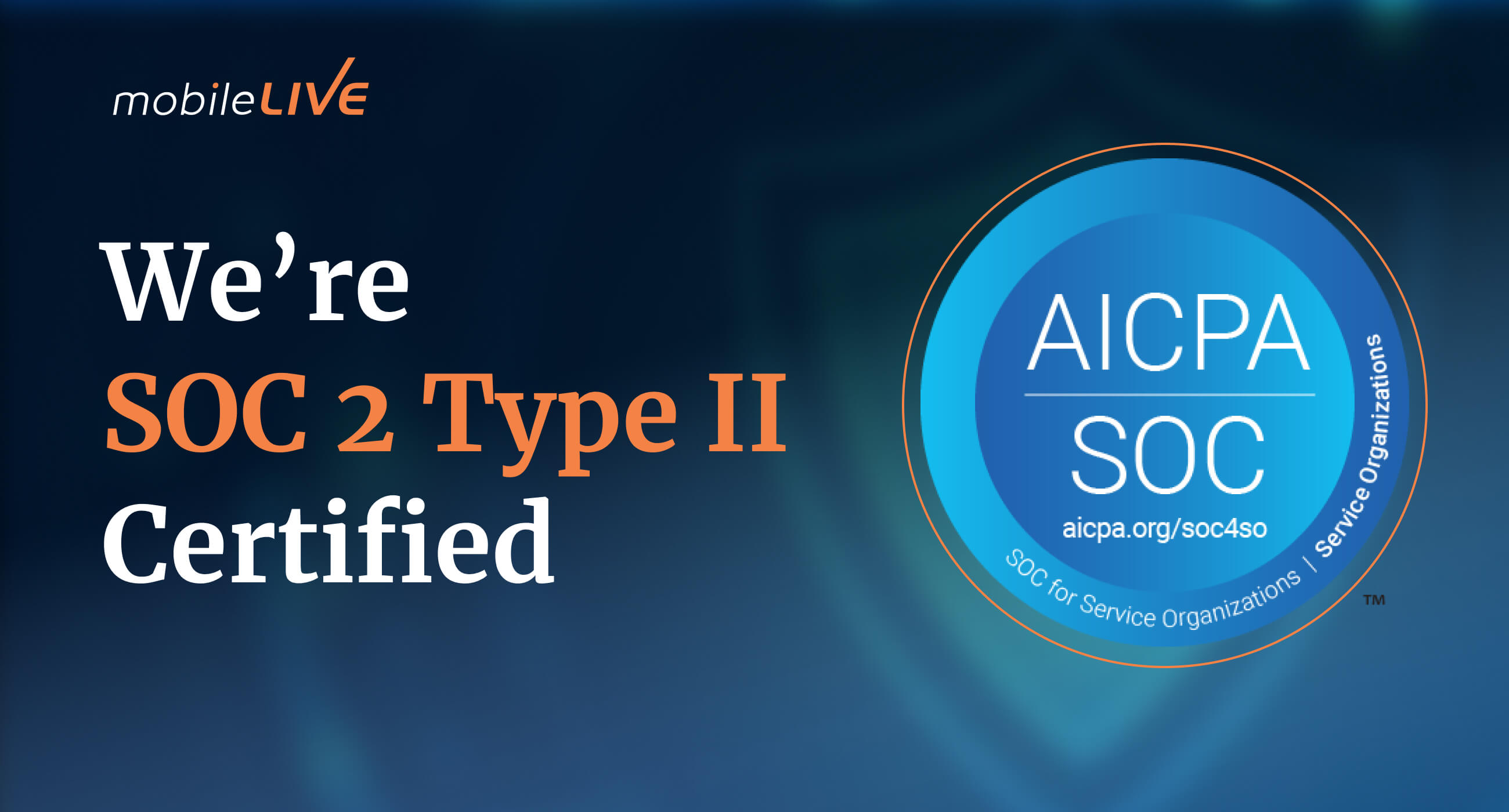 We're SOC 2 Type II Certified